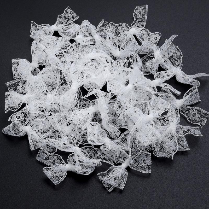 

20 шт./набор Белые Милые Кружевные Вырезанные Банты Патчи Аппликация Украшение Свадебного Платья Dly Швейные Принадлежности