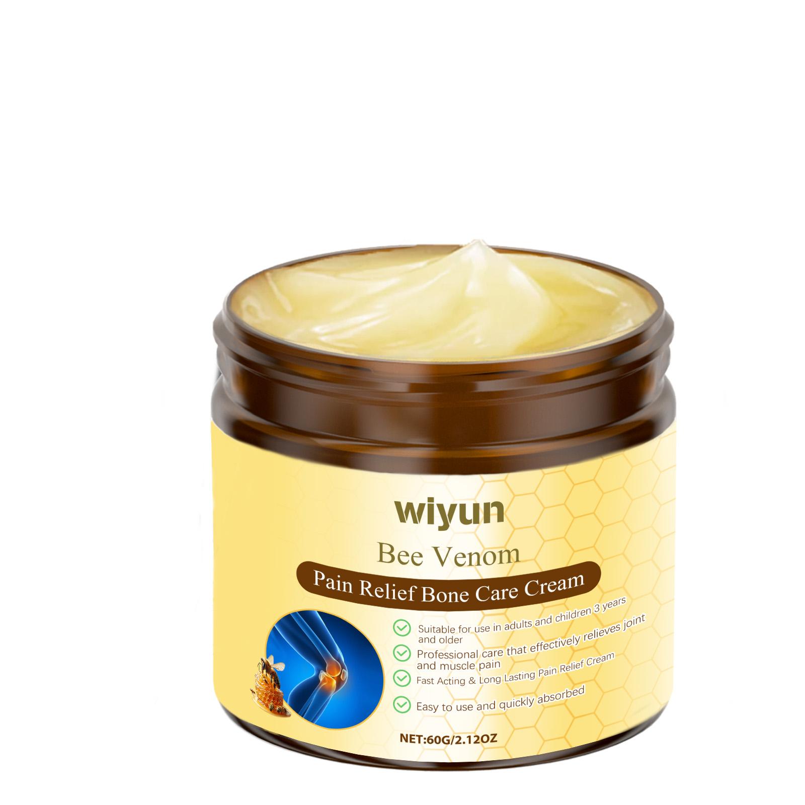 

Крем для суставов с пчелиным ядом Wiyun Мягкий успокаивающий массаж запястий и коленей Крем для местного применения для ежедневного ухода за телом