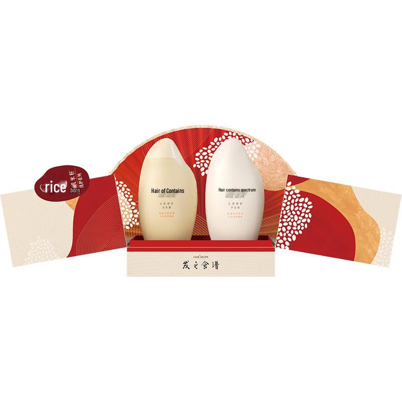 Hair Recipe Rice Extract Repair Shampoo & Conditioner Gift Set