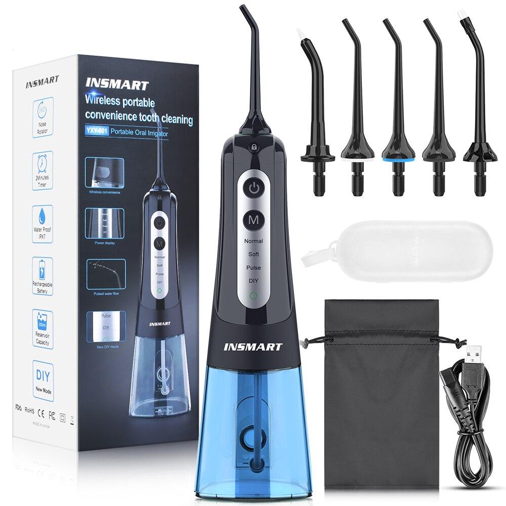 Munddusche Dental Wasser Flosser Zahnaufhellung Wasserdicht Tragbare Dental Wasser Jet Floss 300ML Zahnreiniger