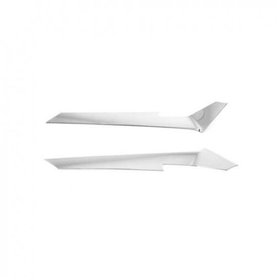 Chrome Front Upper Center Grille Lid Cover Trim For 2018- Toyota Sienna 2pcs