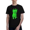 T-shirt homme Gnarp Cat, motif chat extraterrestre rigolo, col rond, manches courtes, imprimé.
