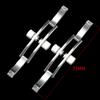 5x20mm 5x21mm Silver Solid Stainless Steel Clasp for Longines L2 L4 L8 Double-press Butterfly Clasp Replace Leather Strap Buckle