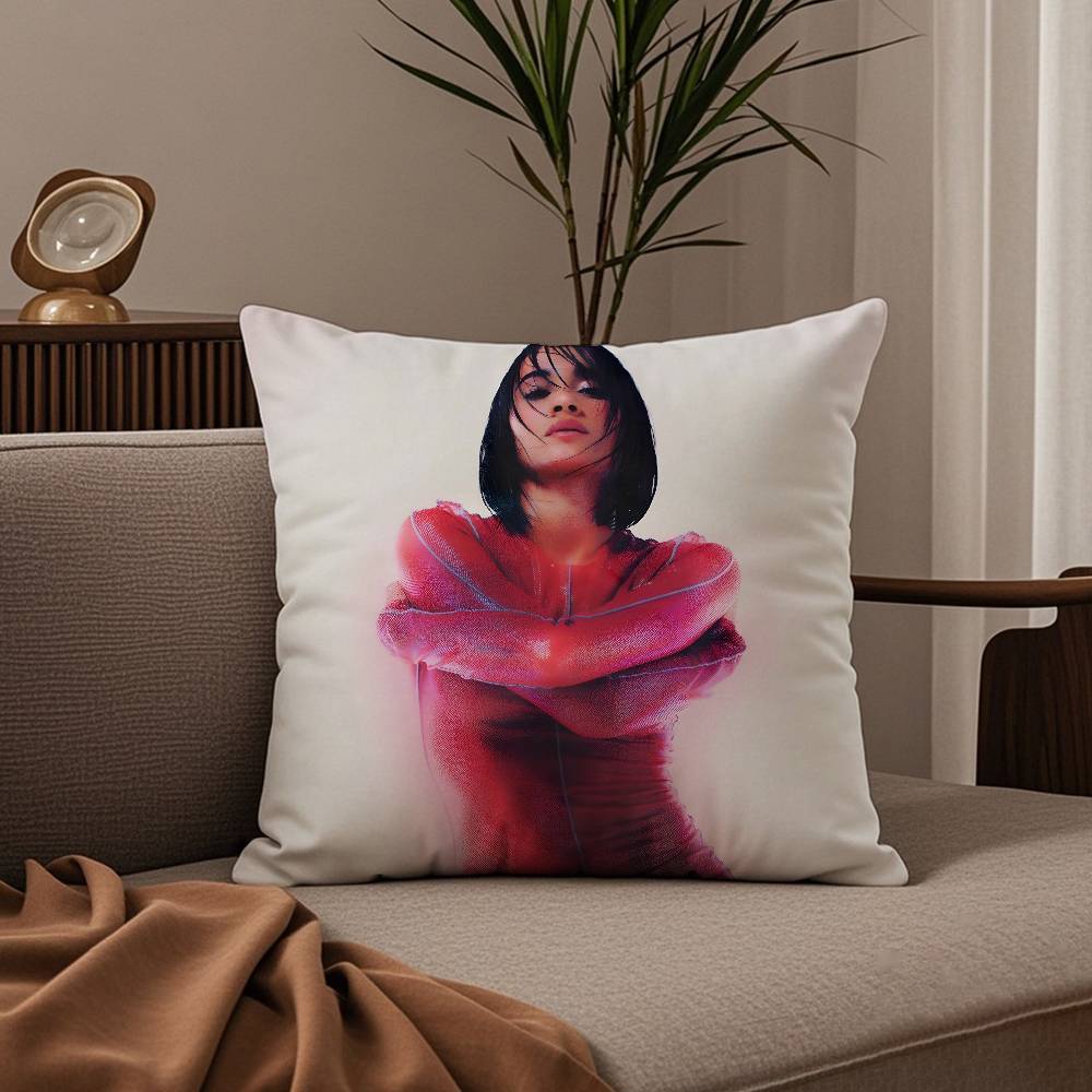 Heißer Sänger A-Aitana Alpha Kissenbezug Komfort Sofa Bett Seidig Elegant Verdeckter Reißverschluss Individuell Dekorativer Kissenbezug