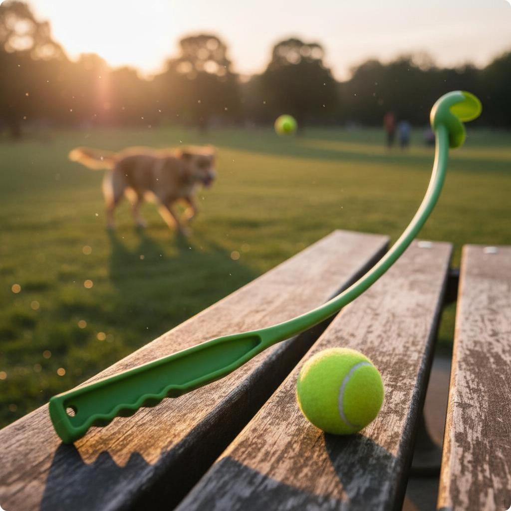 Dog Tennis Ball Thrower Outdoor Use Launcher Easy to Throw for Training, Fun Time Blue