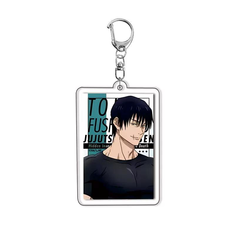 Süßer Jujutsu Kaisen Yuji Megumi Acryl Schlüsselanhänger, Hochwertiger Tasche Anhänger für Schüler Geschenk