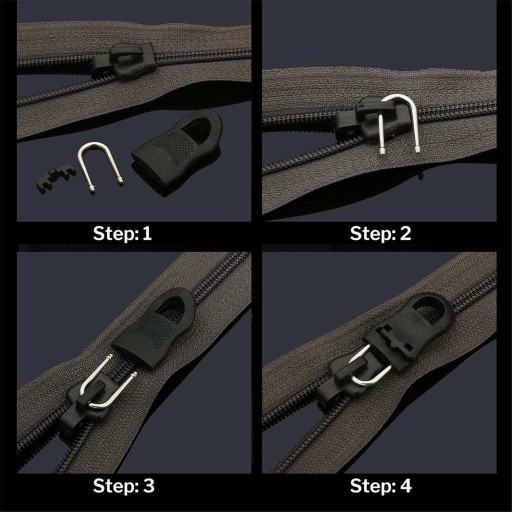 8Set/Bag Replacement Zipper Puller For Clothing Zip Fixer For Travel Bag Suitcase Backpack Zipper Pull Fixer For Tent