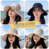 Summer Hat Women's Solid Color Versatile Bucket Hat Summer Outdoor Travel Sunshade Sun Hat Show Small Face
