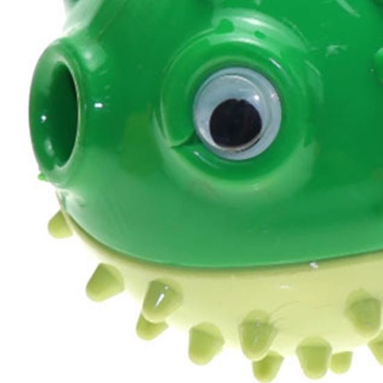 Puffer Fish Dog Chew Toy Bite Resistant Boredom Stress Relief Balloonfish Teething Cleaning Toy Treat Feeder Bouncing Ball Pet Supplies