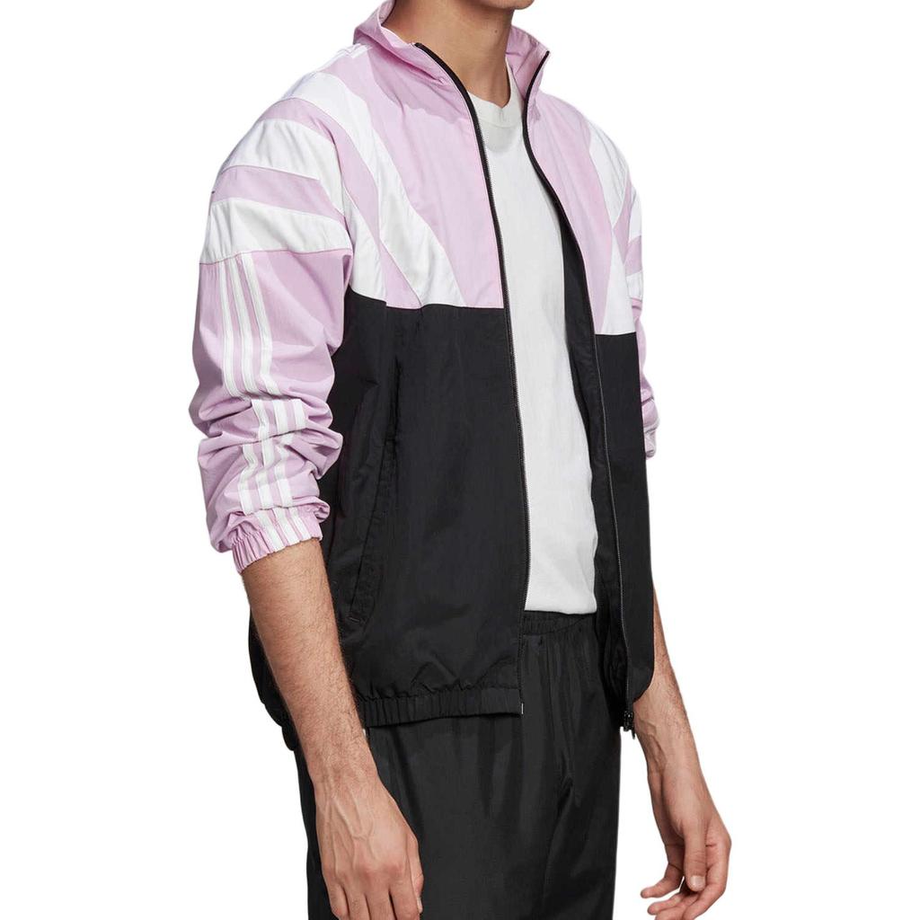 adidas Originals Retro Balanta 96 Contrast Zip Sports Jacket Men Jackets Pink EE2339
