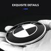 BAAD1 1pcs 78mm Rear Boot Trunk Emblem Badge For BMW 51141970248 E53 E66 2 Pins Silver Base Aluminum Sticker Blue White Accessories