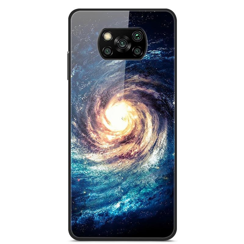 Glass Back Cover For Xiaomi Poco X3 Pro Poco X3 NFC Case Tempered Glass Case For Xiaomi Mi 10T Lite Case Funda POCO X 3 PRO Case