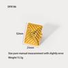 European and American ins plated 18K gold stainless steel starfish dragonfly geometric opening ring exaggerated design waterproof ring female