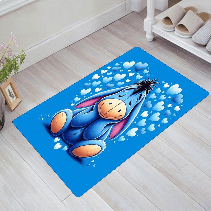 1pc Winnie The Pooh Pattern Area Rug Soft Flannel Floor Mat for Living Room,Office,Bedroom and Carpet,Sofa Coffee Table Floor Mat 60cm by 90cm