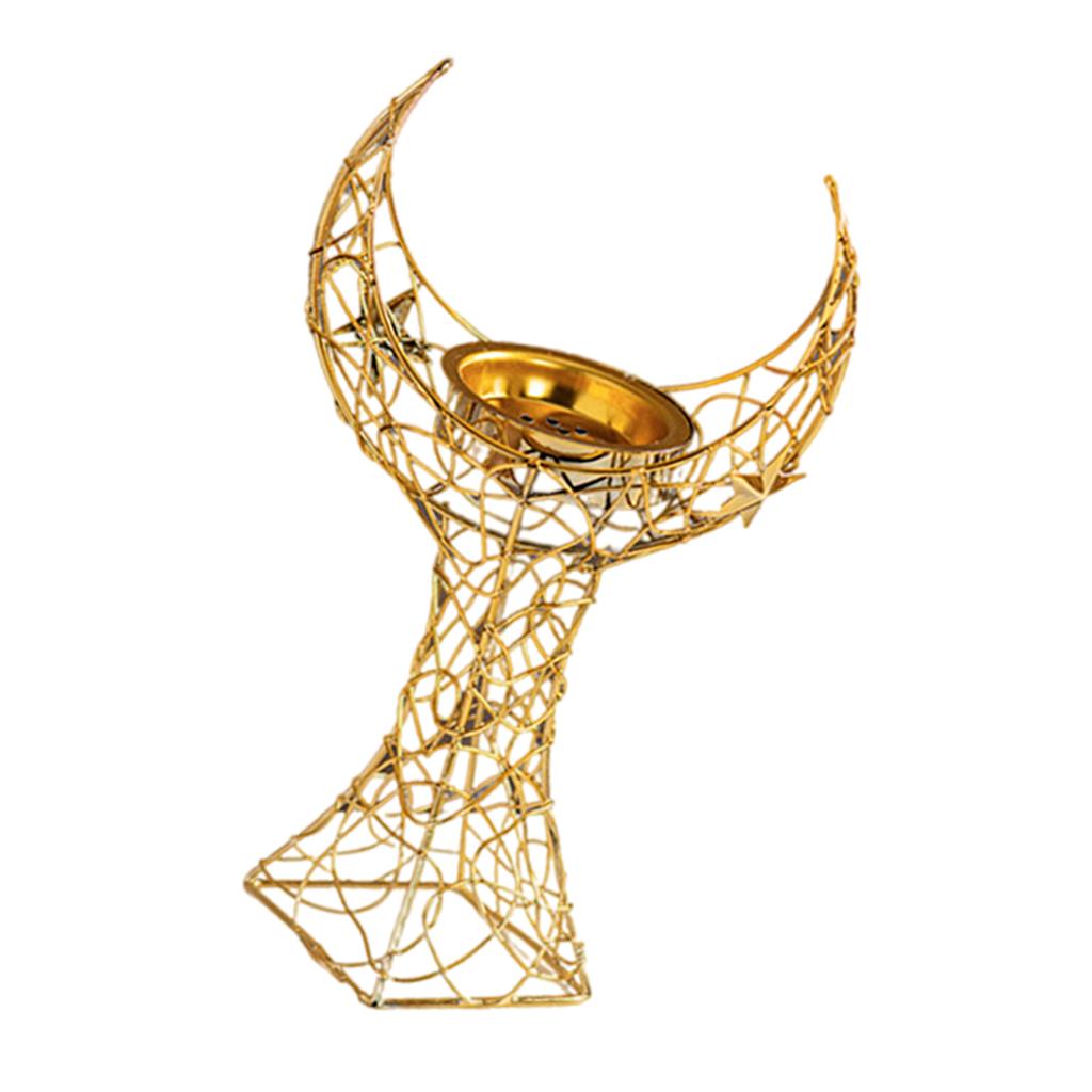 Arab Styles Moon Tower Metal Incenses Burners for Decorative Use Muslims Islamic Party Supplies Aromatherapies Furnace