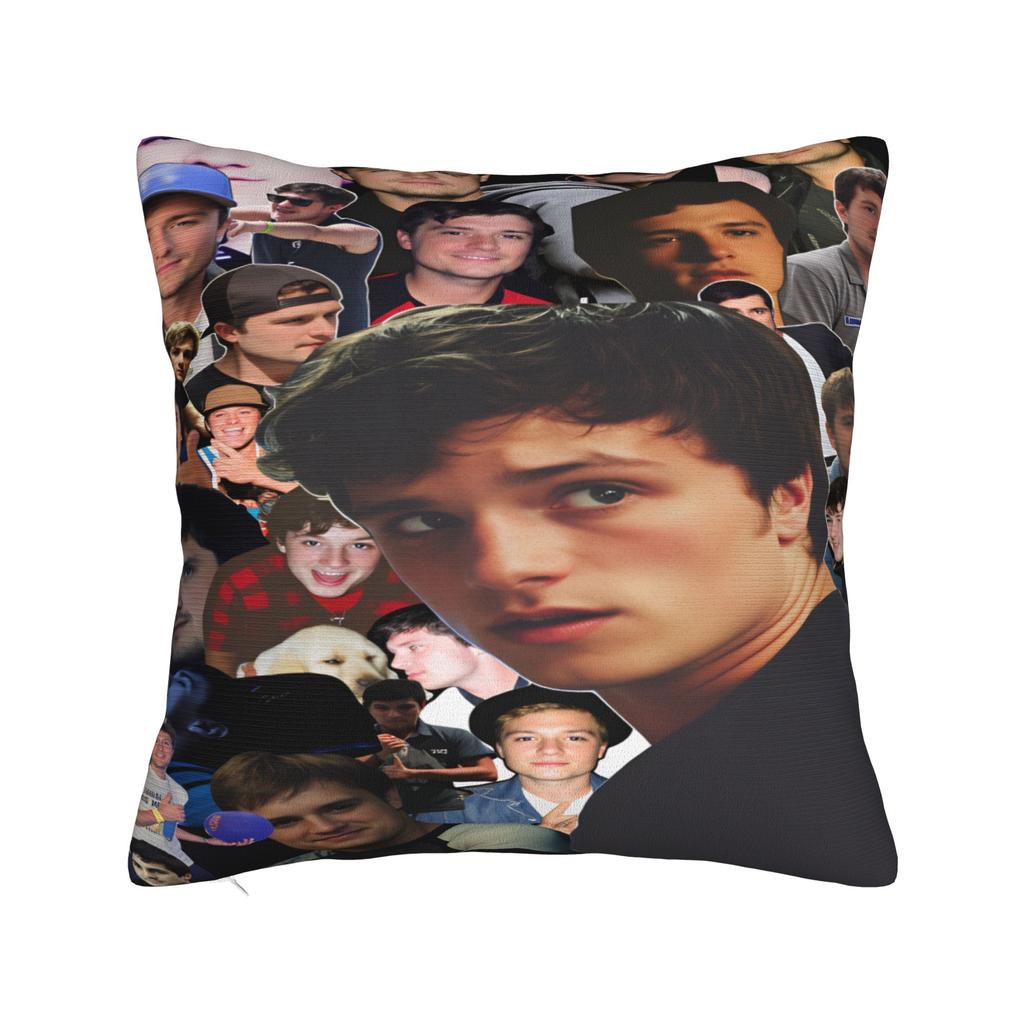 Josh Hutcherson Pillow Case  Square Pillow Cover For Living Room Sofa Fashion Cushion Cover