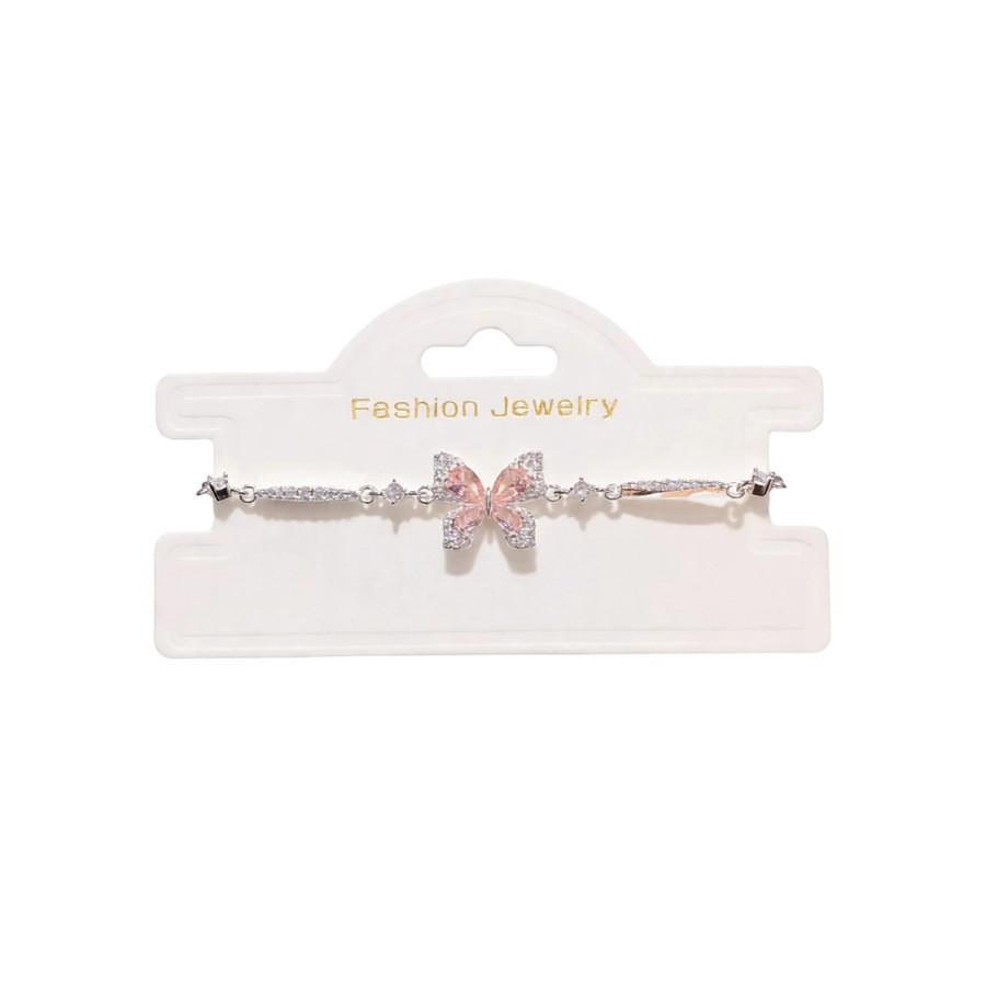 Zircon Butterfly Jewelry Bracelet With Cubic Zirconia For Gift Giving And Elegant Style