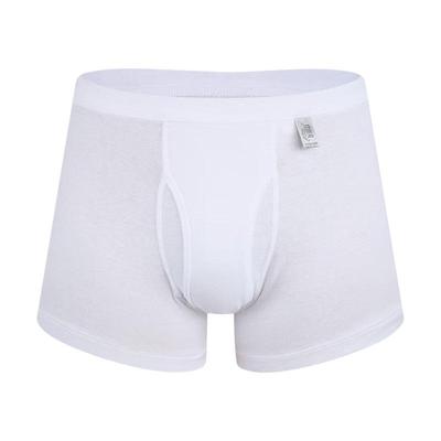 Yiershuang Men's 100% Cotton Ribbed Boxer Briefs 3-Pack