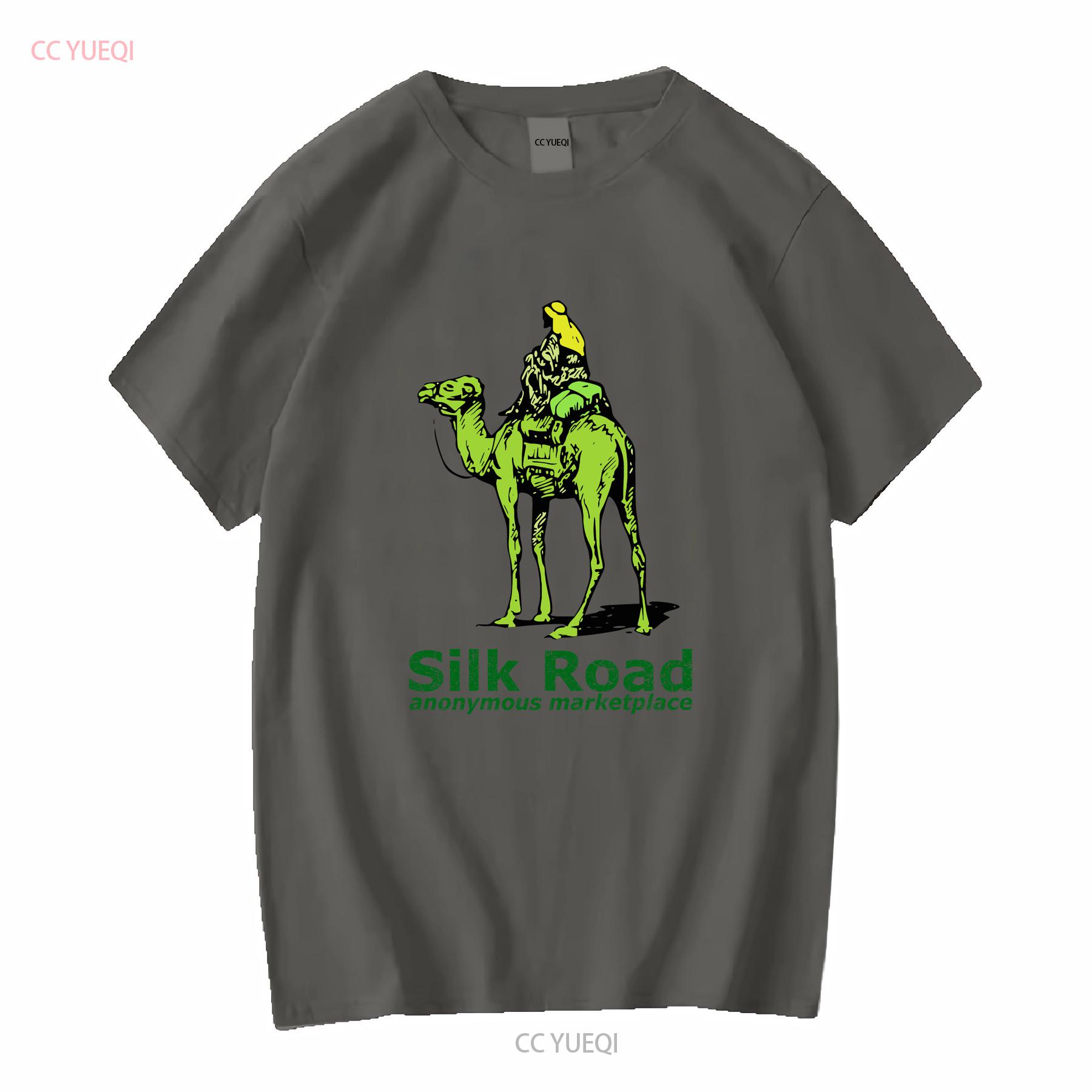 

Silk Road Marketplace T Shirt White vintage Washed Unisex Slightly homme designer clothes Versatile graphic Soft streetwear S