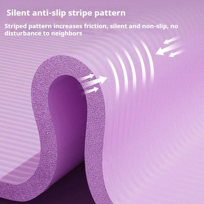 Non-Slip Foam Large Yoga Mat Pilates Equipment Accessories Home Gym Gymnastics Bodybuilding Mat Core Balance Strength Training