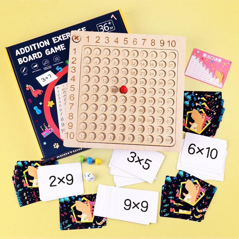 

New 99 multiplication addition board two-in-one, children s early education nine-nine multiplication addition formula toy