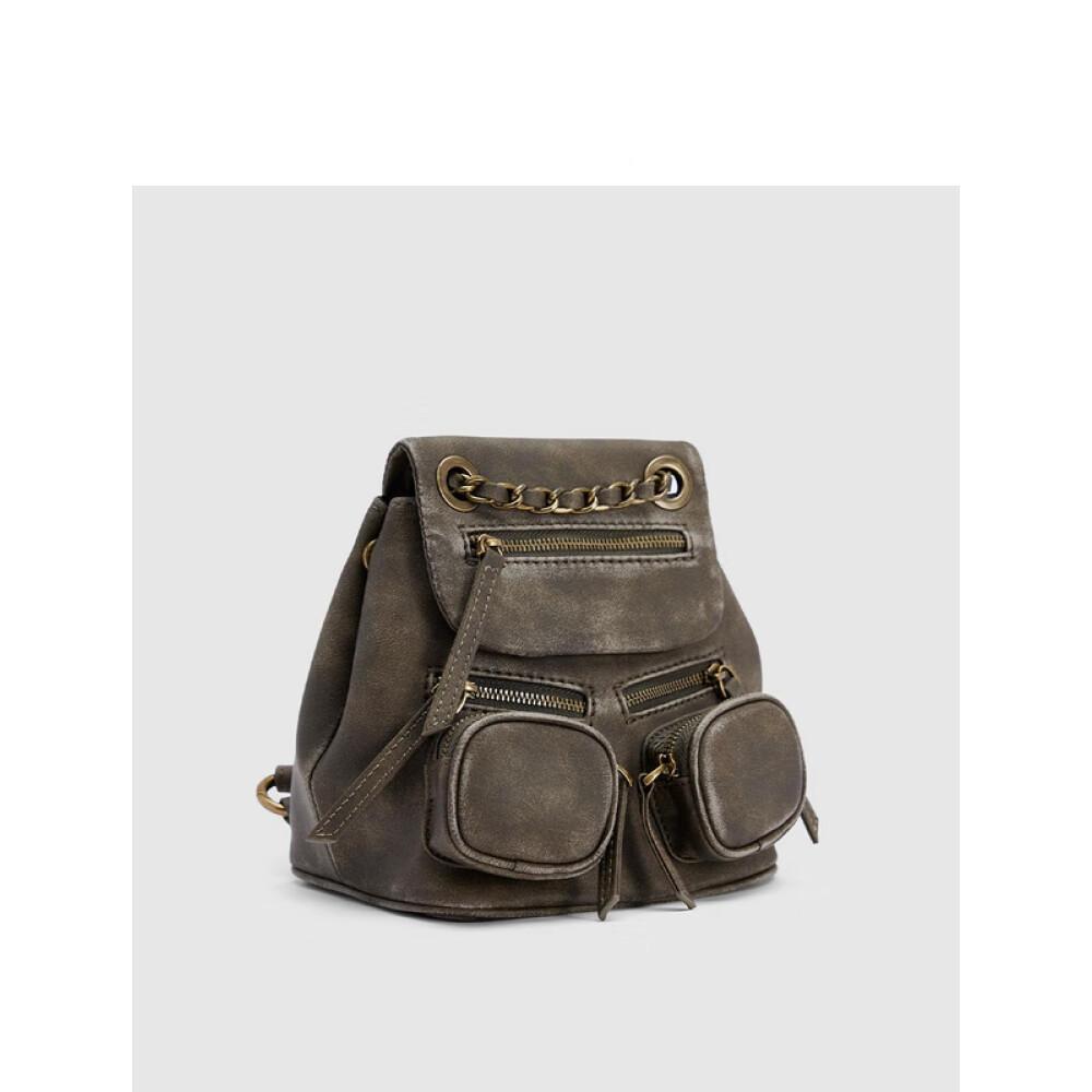 Women's cool earth pocket backpack length 19cm wide 14cm high 23cm