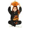 Toddler and Kids Fashion Hooded Halloween Print Set with Pockets for Boys Girls