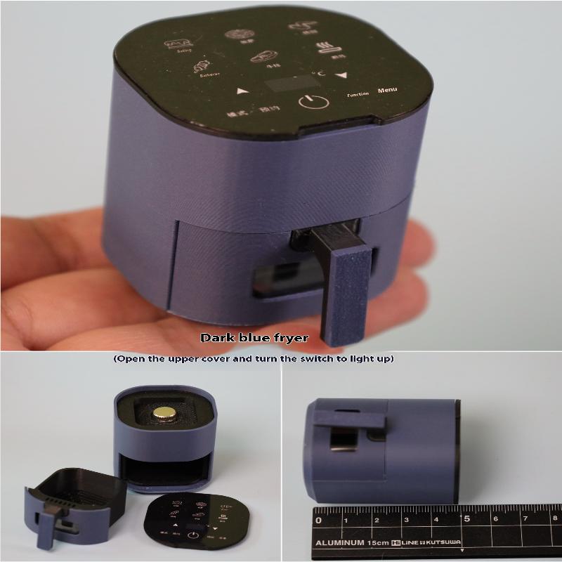 1Pcs Doll Scene Ornament Accessories Miniature Dollhouse Air Fryer Simulation Warm Water Bottle Rice Bucket Juicer Appliance