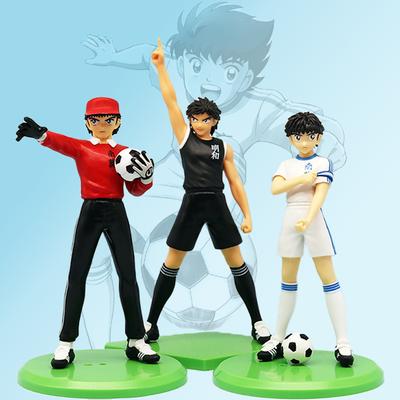 New 18cm Captain Tsubasa Anime Figure Ozora Tsubasa Action Figures Hyuuga Kojirou/Wakabayashi Genzou Figurine Collection Model