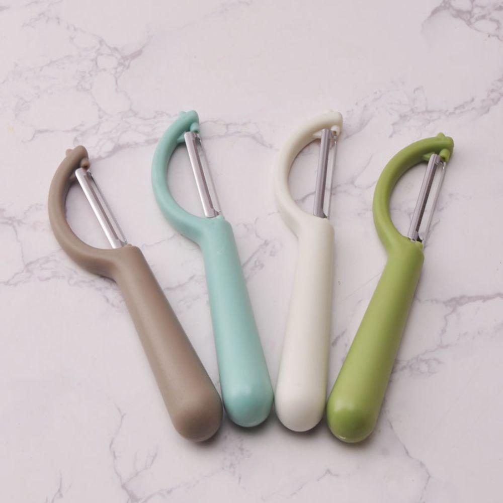 Durable Multifunctional Vegetable Peeler Portable Food-Grade Potato Peeler Ergonomic Handle Lightweight Peeler Tool Dorm Use белый