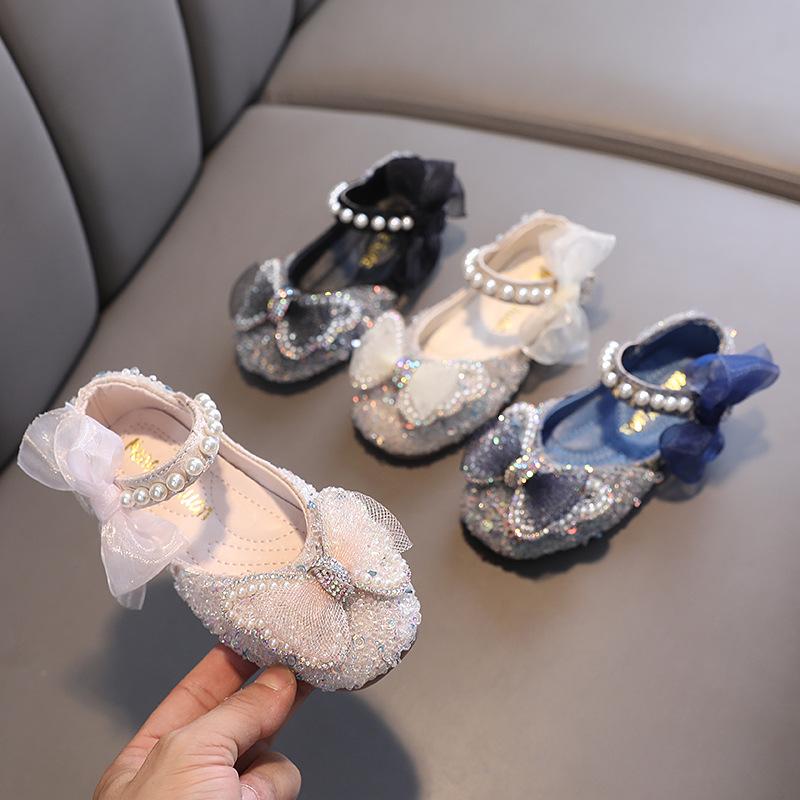 New Leather Shoe Spring Fashion Simple Girl Shoe Exquisite Flat Sweet Princess Shoes Performance Classic Comfort Autumn Kid Shoe
