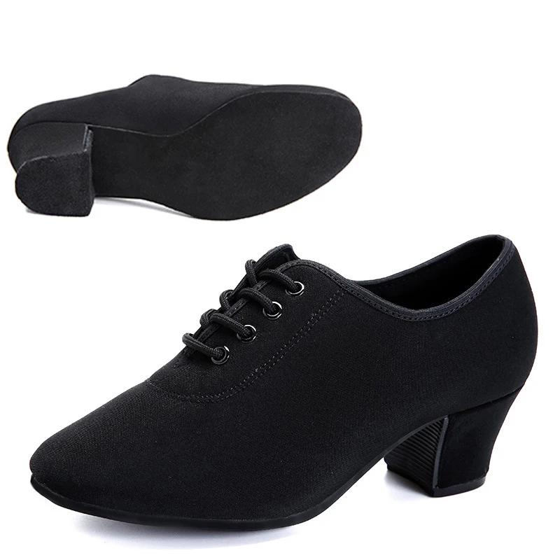 Damskie buty do tańca latynoskiego Jazz dorosłe buty do tańca towarzyskiego Salsa kobieta czarne czerwone nauczyciele szkolą nowoczesne trampki do tańca Tango