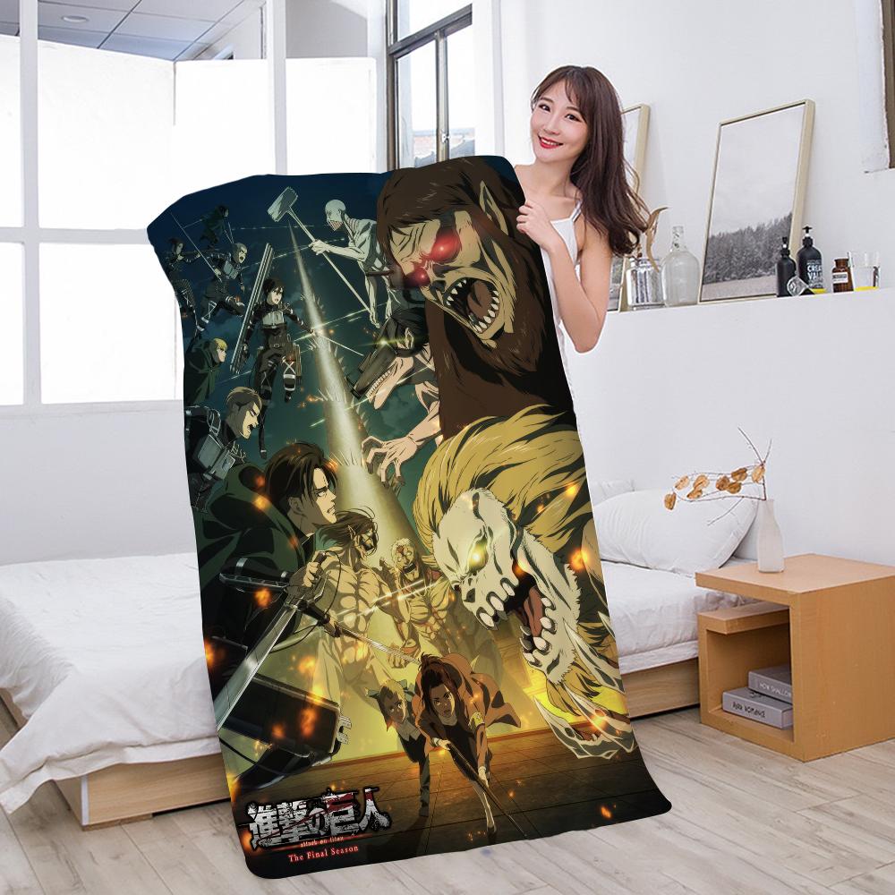 

Attack On Titan Anime Microfiber Beach Towel Absorbent Quick dry Soft Yoga Swimming Resort Mountain Climbing Towel W30*H60(CM)