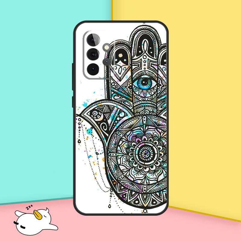 Hamsa Hand of Fatima Phone Case For Samsung Galaxy A15 A25 A35 A55 A53 A33 A13 A52 A32 A12 A51 A71 A14 A34 A54
