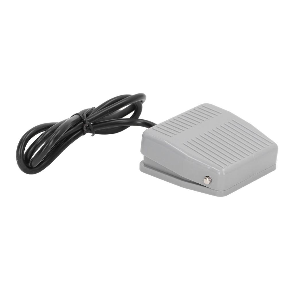 Fußschalter Gehäuse aus Aluminiumlegierung Silberkontakt Schließer Rutschfestes Fußpedal Steuerschalter