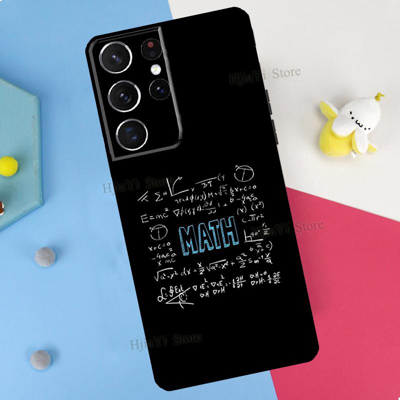 Symbol Math Science Physics Formulas Phone Case For Samsung Galaxy S23 S22 Ultra Note 20 10 S8 S9 S10 Plus S20 FE S21 FE Cover