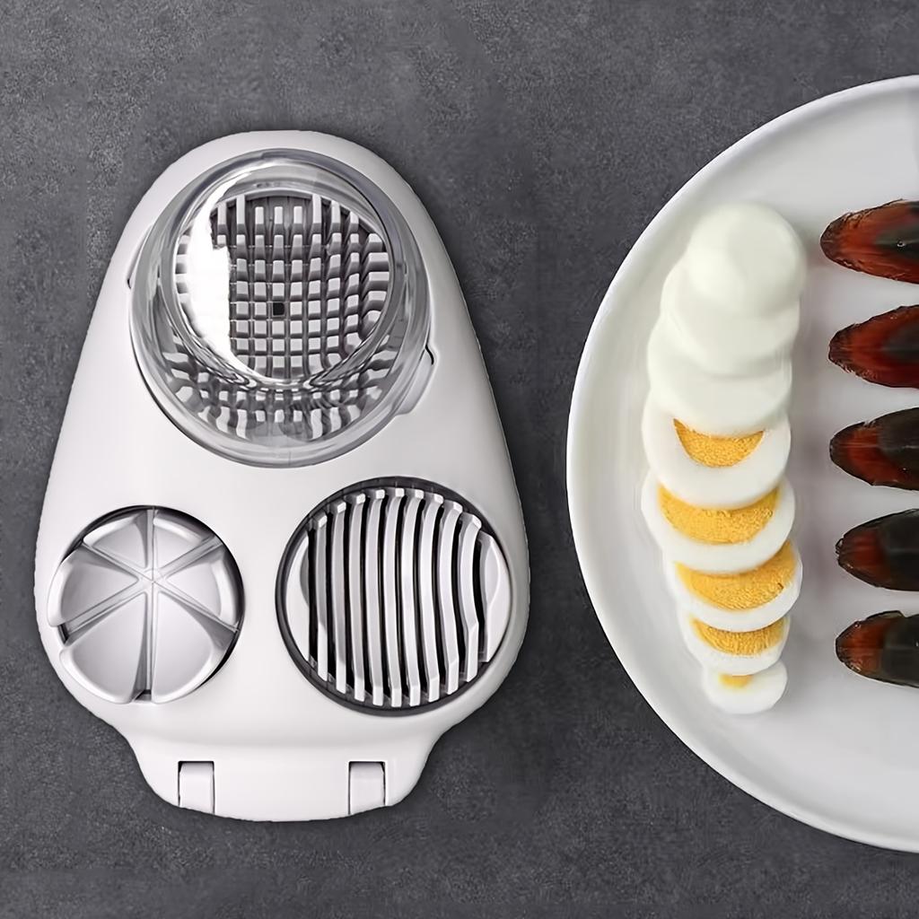 1pc Heavy Duty Manual Egg Slicer, Crusher, and Chopper , Multi Functional Egg Cutter Tool with Circular Blade for Precise Egg, Salad, Breakfast