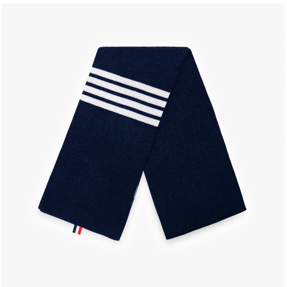 Tom Brown Mks026a 00011 415 4 Bar Stripe Three Line Tab Cashmere Muffler