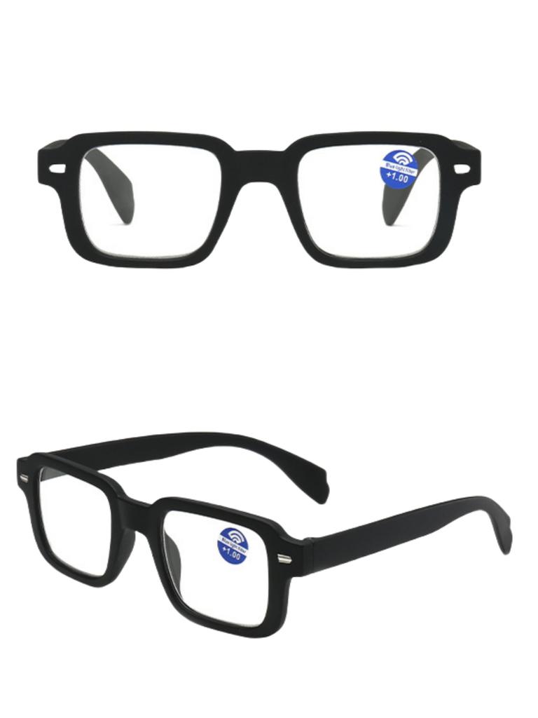 Ultra Light Elegant Square Reading Glasses for Elderly Comfortable Stylish HD Vision