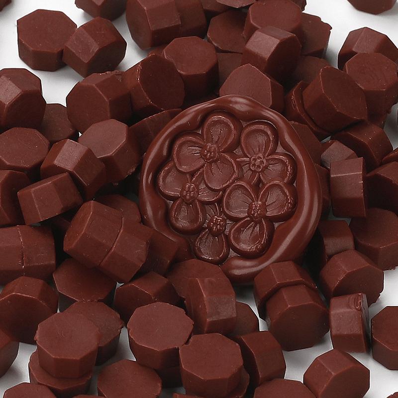 200PCS/bag Octagon Sealing Wax Beads Vintage Sealing Stamp Scrapbook Material Wedding Invitation Of Card Envelope Decoration