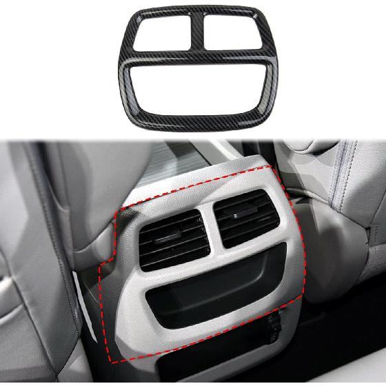 

crosselec Carbon Fiber Rear Armrest Box AC Air Conditioner Outlet Vent Trim for 2016-2022 Honda Pilot for 2017-2024 Ridgeline for 2019-2024 Passport