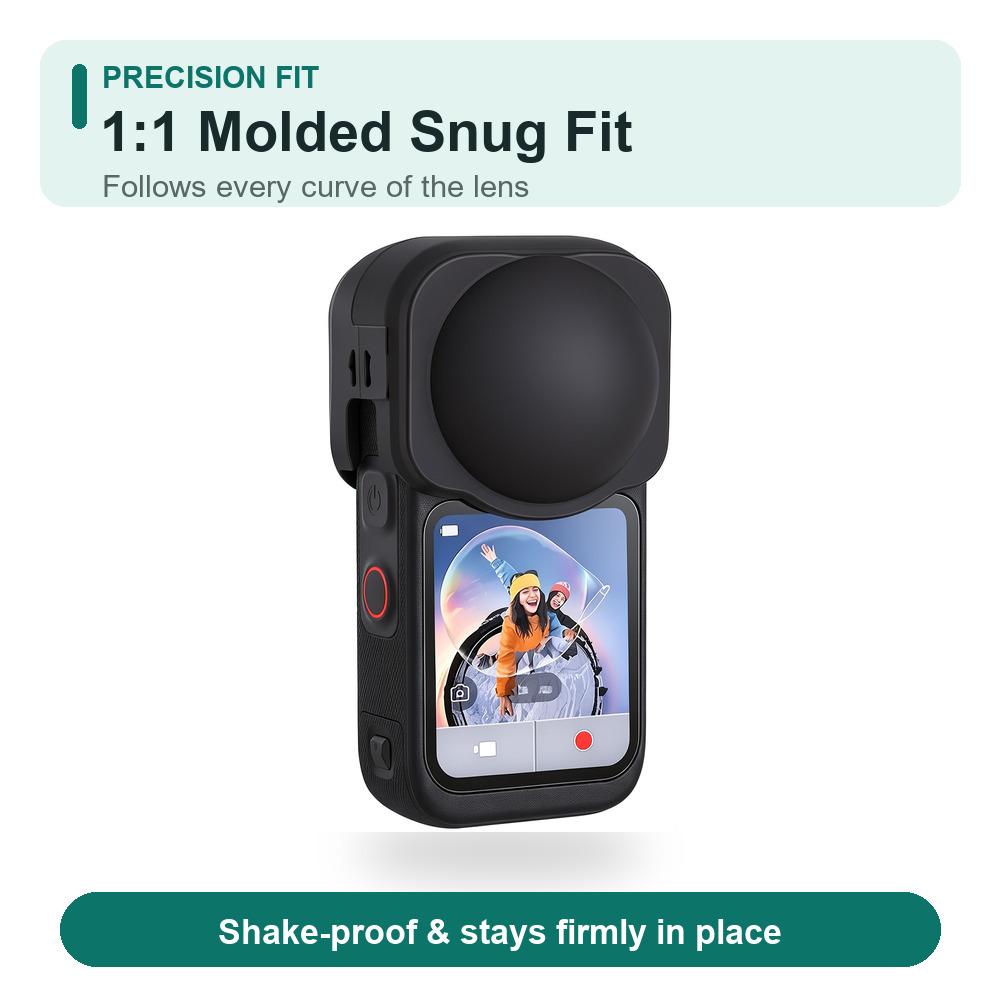 for Insta360 X6 Silicone Lens Cap Protective Cover Soft Flexible Anti-Scratch Shockproof Dustproof Action Camera Accessory