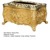 European Tissue Box Large Capacity Easy Access Tissue Box Cover Acrylic Paper Napkin Holder Luxurious Home Decoration