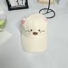 Cartoon Pig Embroidered Cotton Baseball Caps Adjustable Fit Breathable Caps with Sweatband For Men Women Teens