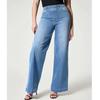 Sexy Solid Wide Leg Denim Jeans Women Office-lady High Elastic Waist Jeans Autumn Winter Casual Pants With Pockets 30095