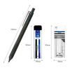 Tombow Mono Graph Light Full Black Shaft Mechanical Pencil with Replacement Eraser and Lead Set 0.5mm PCB-321BAZ