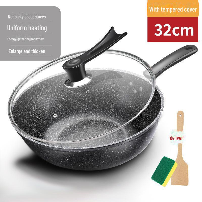 5-layer Non-stick Cooking Pot with Medical Stone Coating for Universal Stove Use