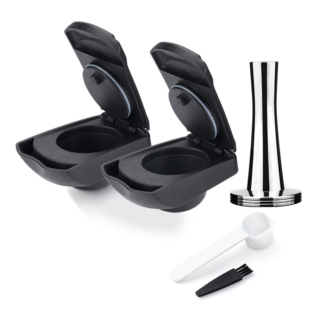 Reusable Refillable Coffee Adapter Powder Dish Cup Compatible with Dolce Gusto Lumio EDG325 Coffee Machine Drawer Holder