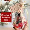 Light Bulb Shaped Refillable Bottles Christmas Ornaments Plastic Candy Containers DIY Christmas Ball Plastic Baubles