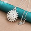 925 Sterling Silver Fireworks Pendant Necklace, Wedding Fashion Jewelry